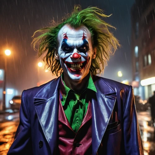 joker,ledger,creepy clown,scary clown,full hd wallpaper,horror clown,it,clown,jigsaw,comic characters,riddler,supervillain,neon body painting,angry man,cosplay image,trickster,without the mask,hd wallpaper,comedy and tragedy,two face