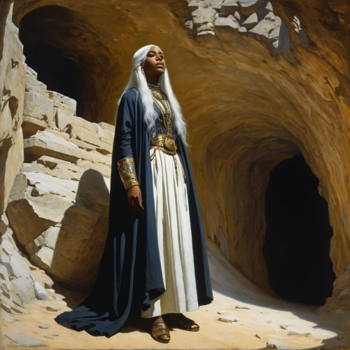 empty tomb,the prophet mary,woman at the well,bedouin,samaritan,the abbot of olib,benediction of god the father,biblical narrative characters,carmelite order,twelve apostle,the good shepherd,genesis land in jerusalem,praying woman,middle eastern monk,dead sea scroll,carthusian,hieromonk,judaean desert,woman praying,st catherine's monastery,Art,Classical Oil Painting,Classical Oil Painting 42