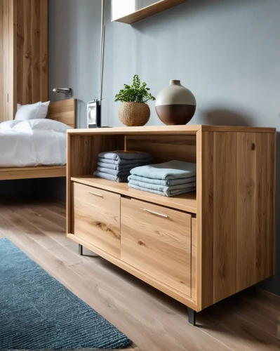 danish furniture,chest of drawers,scandinavian style,sideboard,wooden shelf,baby changing chest of drawers,bed frame,modern room,modern decor,soft furniture,dresser,storage cabinet,drawers,wood-fibre boards,danish room,contemporary decor,furniture,laminated wood,wooden planks,bedroom,Photography,General,Realistic
