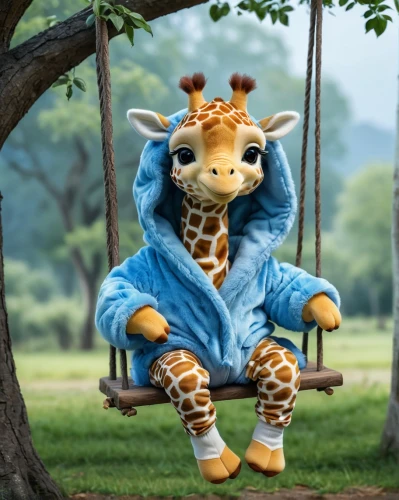 giraffe plush toy,giraffidae,giraffe,animals play dress-up,anthropomorphized animals,wildpark poing,safari,giraffes,two giraffes,onesie,giraffe head,cute animal,whimsical animals,gnu,zoo,baby animal,serengeti,pajamas,cute animals,straw animal,Photography,General,Natural