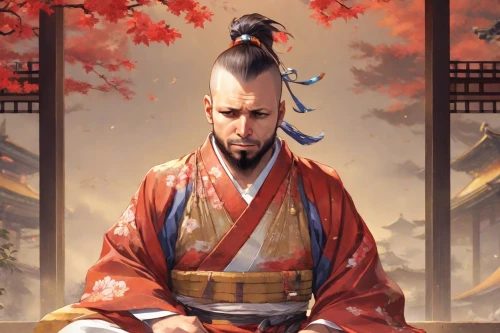 samurai,shuanghuan noble,mukimono,yi sun sin,sensei,tea zen,goki,zen,samurai fighter,sensoji,mulan,chonmage,geisha,monk,baozi,wuchang,tsukemono,qi-gong,xing yi quan,zui quan,Digital Art,Anime
