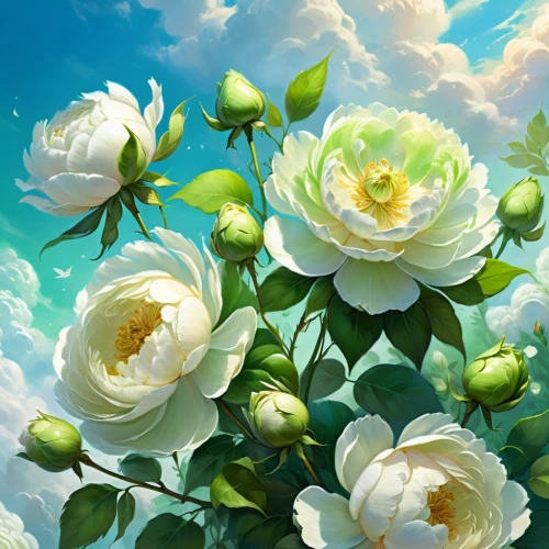 chrysanthemum background,flower background,green chrysanthemums,camellias,flowers png,peonies,yellow rose background,floral digital background,floral background,paper flower background,dahlia white-green,camellia,splendor of flowers,blooming roses,flower painting,camelliers,peony,japanese floral background,celestial chrysanthemum,spring leaf background,Illustration,Realistic Fantasy,Realistic Fantasy 01