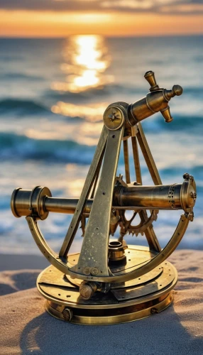 mobile sundial,sundial,sextant,sun dial,magnetic compass,sand clock,armillary sphere,golden candlestick,sand timer,scientific instrument,bearing compass,wind powered water pump,pirate treasure,theodolite,ship's wheel,ships wheel,wind finder,orrery,nautical star,anchor,Photography,General,Realistic
