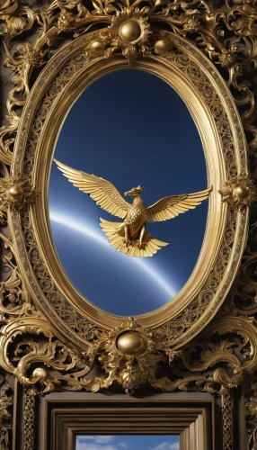 gold stucco frame,art deco frame,ceiling,stucco ceiling,ceiling light,vatican window,bird in the sky,art deco ornament,the ceiling,art nouveau frame,bird frame,on the ceiling,ceiling fixture,dove of peace,roof lantern,decorative frame,ceiling construction,vatican museum,gold frame,golden frame,Photography,General,Realistic