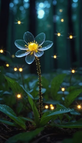 fireflies,forest flower,starflower,magic star flower,elven flower,glowworm,forest orchid,sundew,firefly,star flower,faery,wood daisy background,dandelion flower,pond flower,fallen flower,fairy forest,butterfly isolated,flower of water-lily,avalanche lily,fairy lanterns,Photography,General,Realistic
