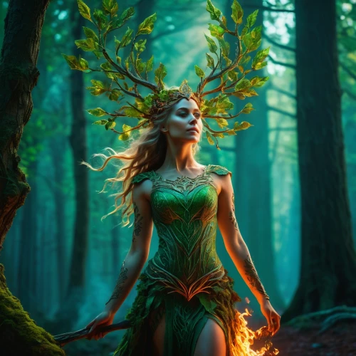 dryad,faerie,faery,the enchantress,fae,elven forest,fantasy picture,fantasy art,druid,fairy queen,fantasy woman,elven,fantasy portrait,ballerina in the woods,enchanted forest,fairy forest,sorceress,forest of dreams,mother nature,faun,Photography,General,Fantasy