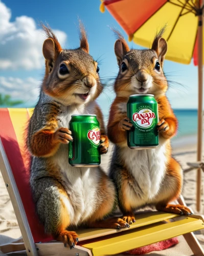 squirrels,chilling squirrel,rodentia icons,relaxed squirrel,chinese tree chipmunks,rodents,drinking party,ground squirrels,racked out squirrel,sciurus,chivas regal,summer icons,anthropomorphized animals,squirell,alfresco,beach goers,pine nuts,coconut drinks,beers,mixed nuts,Photography,General,Natural