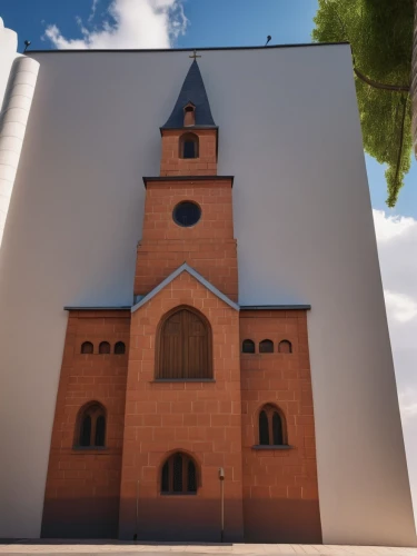 3d rendering,the church of the mercede,render,st ursenkathedrale,st marienkirche,baroque monastery church,church painting,black church,fredric church,gothic church,church facade,monastery of santa maria delle grazie,ludwigskirche,little church,3d render,3d model,church bells,church tower,3d rendered,evangelical cathedral,Photography,General,Realistic
