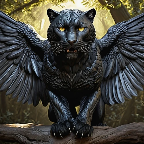 gryphon,griffon bruxellois,black raven,great grey owl hybrid,the great grey owl,great grey owl-malaienkauz mongrel,griffin,king of the ravens,garuda,canis panther,great gray owl,grey owl,bird of prey,corvidae,great grey owl,owl,owl-real,corvus,panther,felidae,Photography,Artistic Photography,Artistic Photography 11