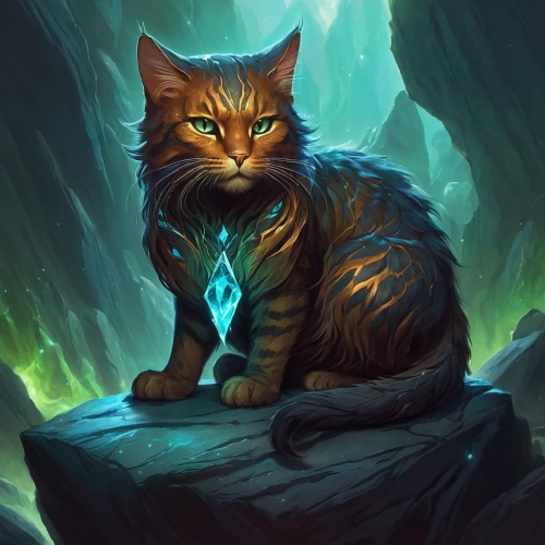 firestar,feral cat,feral,felidae,breed cat,maincoon,cat vector,norwegian forest cat,druid,animal feline,cheshire,cat,emerald,cat warrior,cat portrait,feline,cat with blue eyes,cat-ketch,druid stone,stray cat,Conceptual Art,Fantasy,Fantasy 17