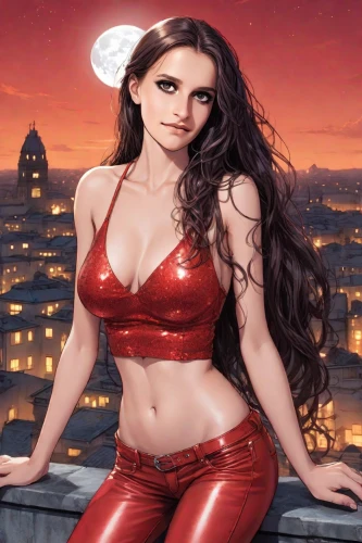 scarlet witch,lady in red,red,man in red dress,vampire woman,fantasy woman,rosa ' amber cover,santa,diamond red,red russian,christmas woman,fire angel,red gown,silk red,red tunic,girl in red dress,bright red,santa claus,red super hero,vampire lady,Digital Art,Comic