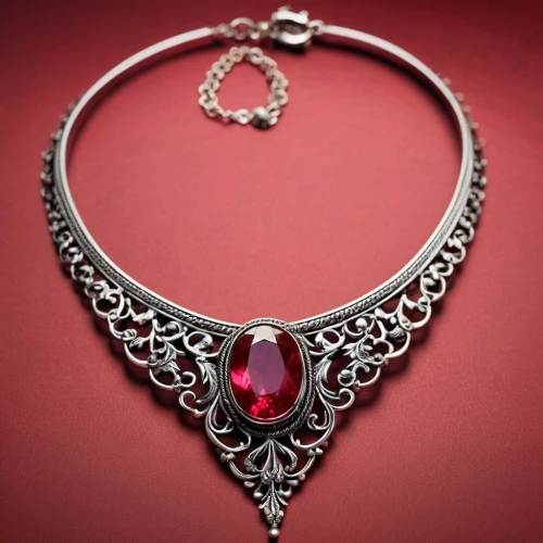 necklace with winged heart,diadem,red heart medallion,gift of jewelry,christmas jewelry,jewelry（architecture）,heart shape frame,filigree,jewellery,openwork frame,collar,ruby red,bridal accessory,circular ornament,black-red gold,rubies,the czech crown,jewelry,enamelled,openwork,Photography,General,Realistic