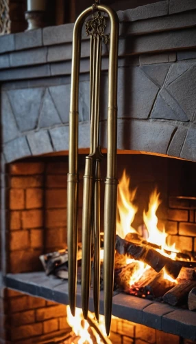 golden candlestick,patio heater,torch holder,barbecue torches,olympic flame,stainless rods,gas burner,candle holder with handle,gold trumpet,brass,pretzel sticks,fire place,torch tip,fireplaces,brass instrument,household thermometer,candlestick for three candles,torch,fanfare horn,wood fire,Photography,General,Realistic