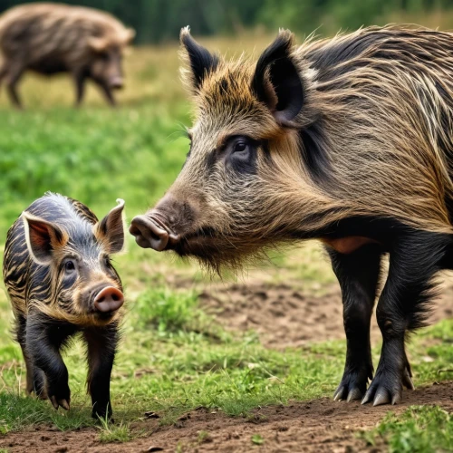 teacup pigs,pot-bellied pig,wild boar,domestic pig,piglets,bay of pigs,peccary,pig's trotters,pigs,hogs,lardon,piglet barn,mini pig,boar,pig roast,brush ear pig,hog,warthog,pork barbecue,farm animals