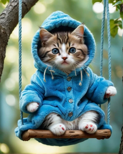 hanging cat,cute cat,cats in tree,cat image,kitten,funny cat,hanging swing,cat sparrow,just hang out,animals play dress-up,kitten hat,cat resting,little cat,hoodie,cute animals,cat on a blue background,cute animal,tabby kitten,hanging chair,cat toy,Photography,General,Natural