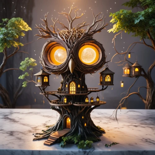 tree house,fairy house,treehouse,cuckoo clock,tree house hotel,magic tree,insect house,bird house,scrap sculpture,cuckoo clocks,nest workshop,clockmaker,witch's house,birdhouse,creepy tree,reading owl,wooden birdhouse,tree stand,birdhouses,fairy village,Photography,General,Realistic
