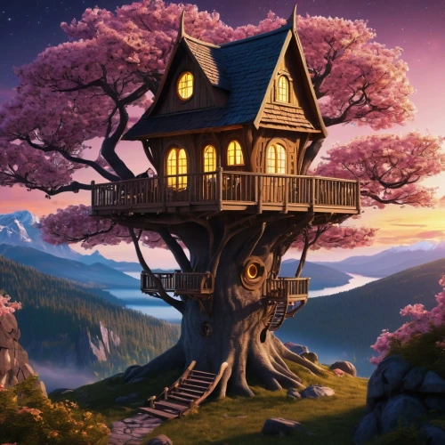 tree house,tree house hotel,treehouse,little house,house in the forest,lonely house,crooked house,witch's house,home landscape,fairy house,wooden house,beautiful home,fantasy picture,small house,house in mountains,housetop,ancient house,house silhouette,witch house,roof landscape