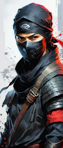 assassin,cartoon ninja,shinobi,ninjas,assassins,red hood,ninja,bandit theft,bandit,mercenary,balaclava,bandana background,scorpion,renegade,samurai,katana,samurai fighter,kakashi hatake,raven rook,infiltrator,Conceptual Art,Fantasy,Fantasy 03