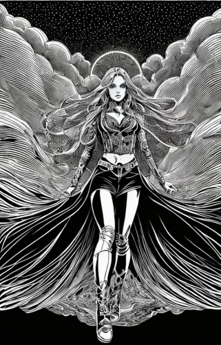 goddess of justice,wonderwoman,wonder woman,archangel,fantasy woman,super heroine,wonder woman city,the archangel,angel line art,super woman,silver surfer,lady justice,captain marvel,siren,comic halftone woman,caped,harpy,figure of justice,art deco woman,superman,Art sketch,Art sketch,Fine Decoration