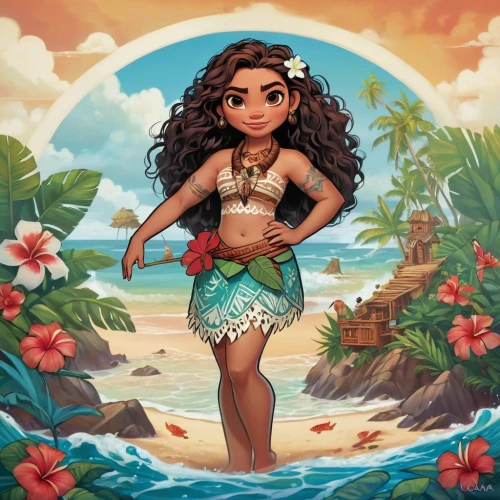 moana,polynesian girl,hula,polynesian,luau,polynesia,aloha,maui,bora-bora,tahiti,kalua,mai tai,bora bora,mermaid background,kauai,lilo,fiji,rosa ' amber cover,honolulu,tiana,Illustration,Abstract Fantasy,Abstract Fantasy 10