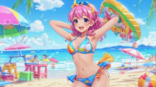 summer background,beach background,candy island girl,beach scenery,anime 3d,mermaid background,luka,birthday banner background,3d background,aqua,pink beach,dolphin background,watermelon background,ocean background,background colorful,sanya,honolulu,hatsune miku,cpu,tan-tan,Illustration,Japanese style,Japanese Style 02