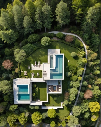house in the forest,luxury property,dunes house,house with lake,house in mountains,modern architecture,house in the mountains,green living,mid century house,modern house,private house,villa,inverted cottage,pool house,cube house,grass roof,green forest,bird's-eye view,beautiful home,cubic house,Photography,Documentary Photography,Documentary Photography 31