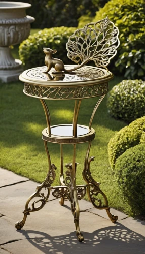 decorative fountains,garden furniture,patio furniture,garden decor,garden decoration,landscape lighting,outdoor furniture,outdoor table,wrought iron,armillary sphere,landscape designers sydney,antique table,ornamental shrubs,japanese garden ornament,golden pot,antique furniture,garden design sydney,cake stand,gold stucco frame,garden bench,Photography,General,Realistic