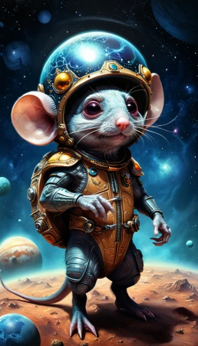 dormouse,jerboa,color rat,opossum,virginia opossum,rat na,musical rodent,year of the rat,rat,common opossum,sci fiction illustration,violinist violinist of the moon,white footed mouse,field mouse,possum,rataplan,anthropomorphized animals,grasshopper mouse,armadillo,gerbil,Illustration,Realistic Fantasy,Realistic Fantasy 47