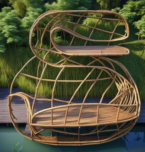 bamboo frame,moveable bridge,eco-construction,tree house hotel,wooden construction,floating islands,lotus pod,wooden sauna,floating stage,floating island,eco hotel,outdoor structure,herbal cradle,trireme,tree house,water wheel,bamboo car,teak bridge,wood structure,floating huts,Photography,General,Realistic