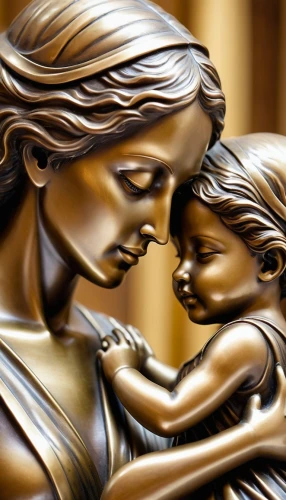 mother kiss,jesus in the arms of mary,capricorn mother and child,wood carving,bronze sculpture,justitia,lady justice,holy family,mother and child,mother-to-child,child protection,mother with child,little girl and mother,statuette,child's frame,mother's,father with child,mothers love,woman sculpture,carved wood,Photography,General,Realistic