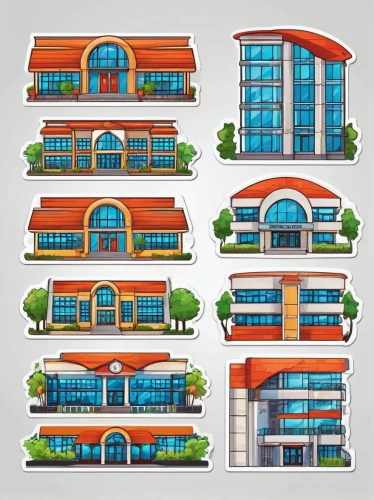 houses clipart,school design,office buildings,buildings,facade panels,multistoreyed,city buildings,facades,garden buildings,store fronts,commercial building,shopping mall,apartment buildings,facade painting,beautiful buildings,industrial building,serial houses,office building,apartments,town buildings,Unique,Design,Sticker