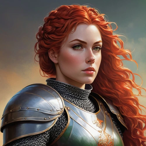 merida,celtic queen,fantasy portrait,female warrior,red-haired,cuirass,fantasy art,joan of arc,eufiliya,fantasy woman,catarina,fiery,dwarf sundheim,redheads,elaeis,world digital painting,heroic fantasy,artemisia,elza,rossa,Conceptual Art,Fantasy,Fantasy 03