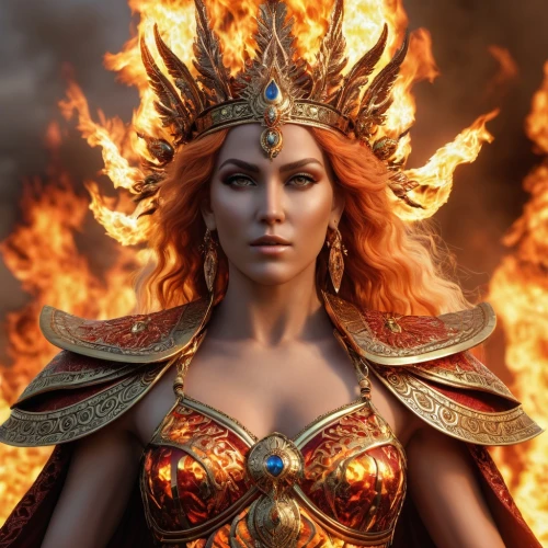 fire angel,fire siren,pillar of fire,flame of fire,fire background,warrior woman,athena,flame spirit,goddess of justice,female warrior,fiery,fantasy woman,fire and water,sorceress,fire dancer,priestess,queen cage,dragon fire,golden crown,artemisia,Photography,General,Realistic