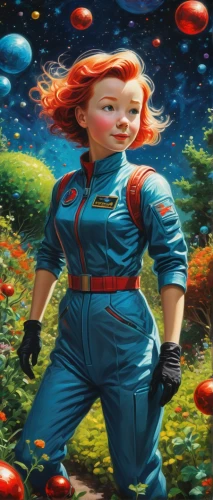 sci fiction illustration,aquanaut,fantasy woman,capsule-diet pill,girl in the garden,space-suit,lost in space,spacesuit,comic book bubble,fantasia,yuri gagarin,spacefill,cosmonaut,marvels,science fiction,background image,flying seeds,biologist,sci fi,retro woman,Conceptual Art,Sci-Fi,Sci-Fi 12