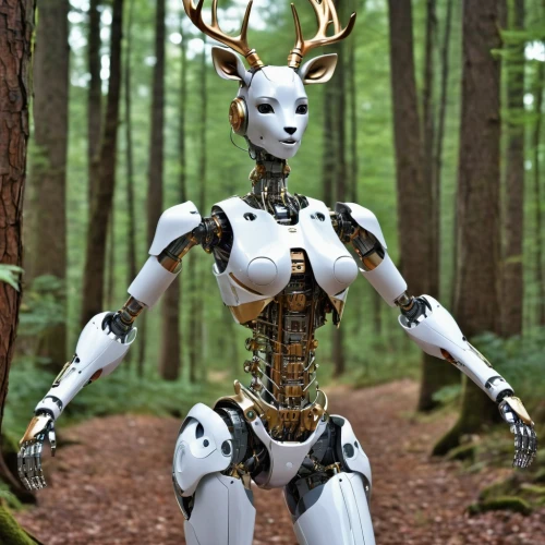 bodypaint,forest animal,dryad,in the forest,ballerina in the woods,humanoid,european deer,exoskeleton,bodypainting,manchurian stag,treeing feist,wood elf,forest man,articulated manikin,the enchantress,artemis,stag,body painting,neottia nidus-avis,doe