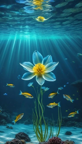 underwater background,underwater landscape,flower of water-lily,aquatic plant,water flower,aquatic plants,water lotus,underwater world,flower water,pond flower,water lily,yellow anemone,sea life underwater,ocean underwater,water lily flower,aquatic herb,underwater oasis,blue anemone,water lilies,waterlily,Photography,General,Realistic