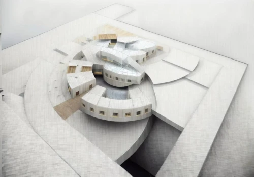 guggenheim museum,futuristic art museum,school design,3d rendering,architect plan,white buildings,elbphilharmonie,futuristic architecture,archidaily,model house,kirrarchitecture,white temple,jewelry（architecture）,chancellery,arq,cubic house,circular staircase,modern architecture,mri machine,ice hotel