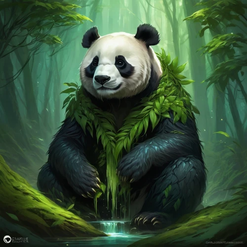 chinese panda,panda,pandabear,kawaii panda,panda bear,giant panda,bamboo,little panda,panda cub,pandas,hanging panda,kawaii panda emoji,baby panda,panda face,forest animal,bamboo forest,lun,hawaii bamboo,oliang,ursa,Conceptual Art,Fantasy,Fantasy 17
