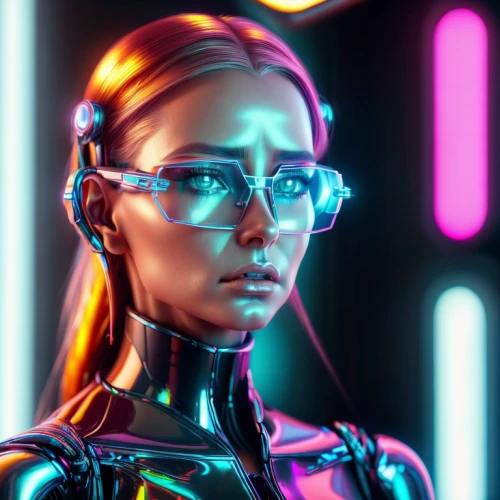 cyber glasses,cyber,vector girl,neon human resources,futuristic,android inspired,cyberpunk,sci fiction illustration,scifi,droid,neon light,cyborg,cg artwork,neon lights,echo,neon,robot icon,vector art,ai,operator