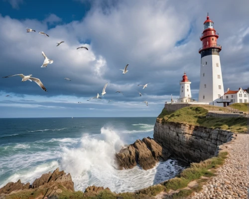 electric lighthouse,petit minou lighthouse,lighthouse,rubjerg knude lighthouse,pigeon point,red lighthouse,bretagne,normandie region,light house,flying sea gulls,breton,northern ireland,flamborough,point lighthouse torch,south stack,helgoland,cape gull,landscape photography,aberdeenshire,sea gulls,Photography,General,Realistic