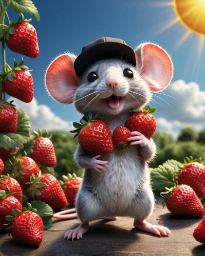 mouse bacon,ratatouille,straw mouse,musical rodent,field mouse,mouse,rat na,mice,vintage mice,rataplan,dormouse,white footed mouse,lab mouse icon,meadow jumping mouse,year of the rat,mollberry,rat,color rat,hummel,strawberry,Photography,General,Natural