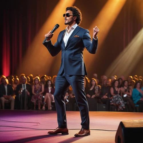 a black man on a suit,the suit,las vegas entertainer,elvis impersonator,men's suit,keith-albee theatre,suit,talent show,solo entertainer,suit actor,kennedy center,navy suit,suit trousers,full length,wedding suit,dark suit,business man,orator,entertainer,stand-up flight,Photography,General,Realistic