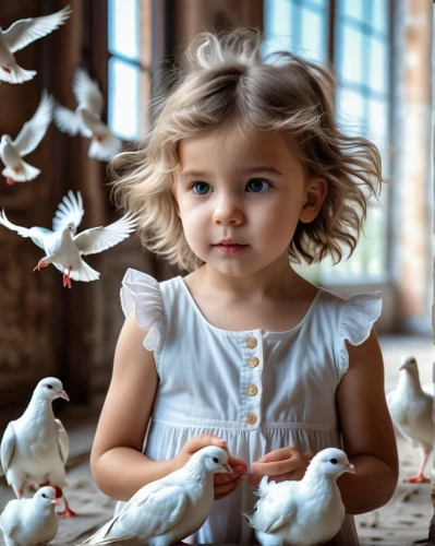 doves of peace,dove of peace,doves and pigeons,pigeons and doves,peace dove,innocence,doves,child feeding pigeons,little angels,children's background,white dove,little birds,birds with heart,white pigeons,blue birds and blossom,children's fairy tale,photographing children,little angel,dove,a flock of pigeons