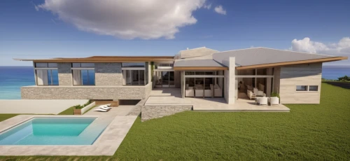 holiday villa,modern house,dunes house,pool house,beach house,3d rendering,luxury property,luxury home,ocean view,tropical house,seaside view,mid century house,beachhouse,render,house by the water,florida home,summer house,mansion,large home,holiday home,Photography,General,Realistic