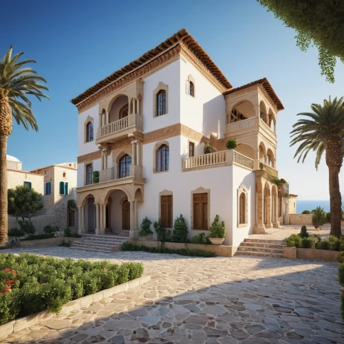 holiday villa,luxury property,3d rendering,luxury home,bendemeer estates,provencal life,exterior decoration,mediterranean,beautiful home,hacienda,mansion,gold stucco frame,luxury real estate,large home,villa,house purchase,private house,render,private estate,dunes house,Photography,General,Realistic