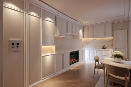 under-cabinet lighting,kitchen design,cabinetry,modern kitchen interior,modern kitchen,kitchen interior,kitchen cabinet,kitchenette,dark cabinetry,hallway space,3d rendering,modern minimalist kitchen,laundry room,walk-in closet,cabinets,interior design,pantry,kitchen,smart home,search interior solutions,Photography,General,Realistic