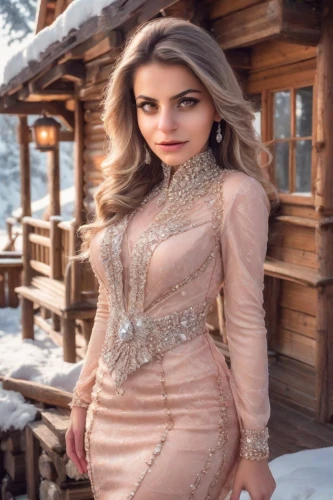 rosa khutor,winter dress,bucegi,miss circassian,ice princess,carpathians,elsa,ski,barbie,white winter dress,russian,vajont,winter background,suit of the snow maiden,heidi country,ski resort,caucasus,ammo,mountain vesper,fur clothing,Photography,Realistic