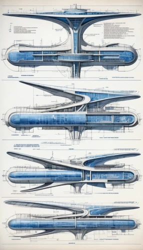 supersonic transport,futuristic architecture,blueprint,futuristic art museum,cross sections,airships,blueprints,supersonic aircraft,fleet and transportation,concorde,space ships,spaceship space,rows of planes,aircraft construction,tail fins,boeing 2707,tubes,naval architecture,transport hub,space ship model,Unique,Design,Blueprint