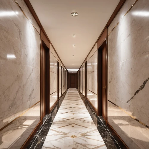 hallway space,hallway,luxury bathroom,corridor,hotel hall,washroom,luxury hotel,recessed,tile flooring,ceramic floor tile,walkway,marble palace,elevators,casa fuster hotel,marble,floors,polished granite,floor tiles,concrete ceiling,almond tiles,Photography,General,Realistic