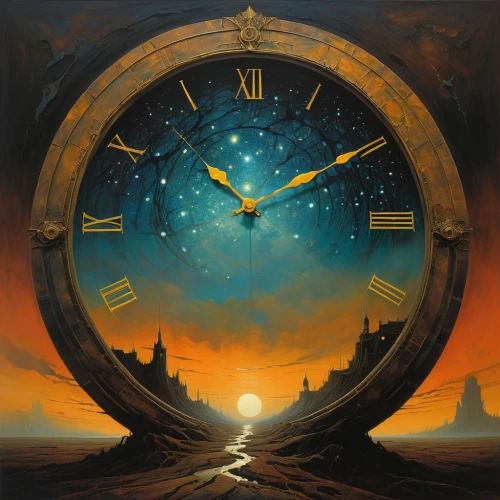 clockmaker,time pointing,clocks,flow of time,time spiral,clock face,clock,grandfather clock,out of time,four o'clocks,sand clock,world clock,clockwork,new year clock,time pressure,longitude,moon phase,time,time machine,chronometer,Conceptual Art,Oil color,Oil Color 01